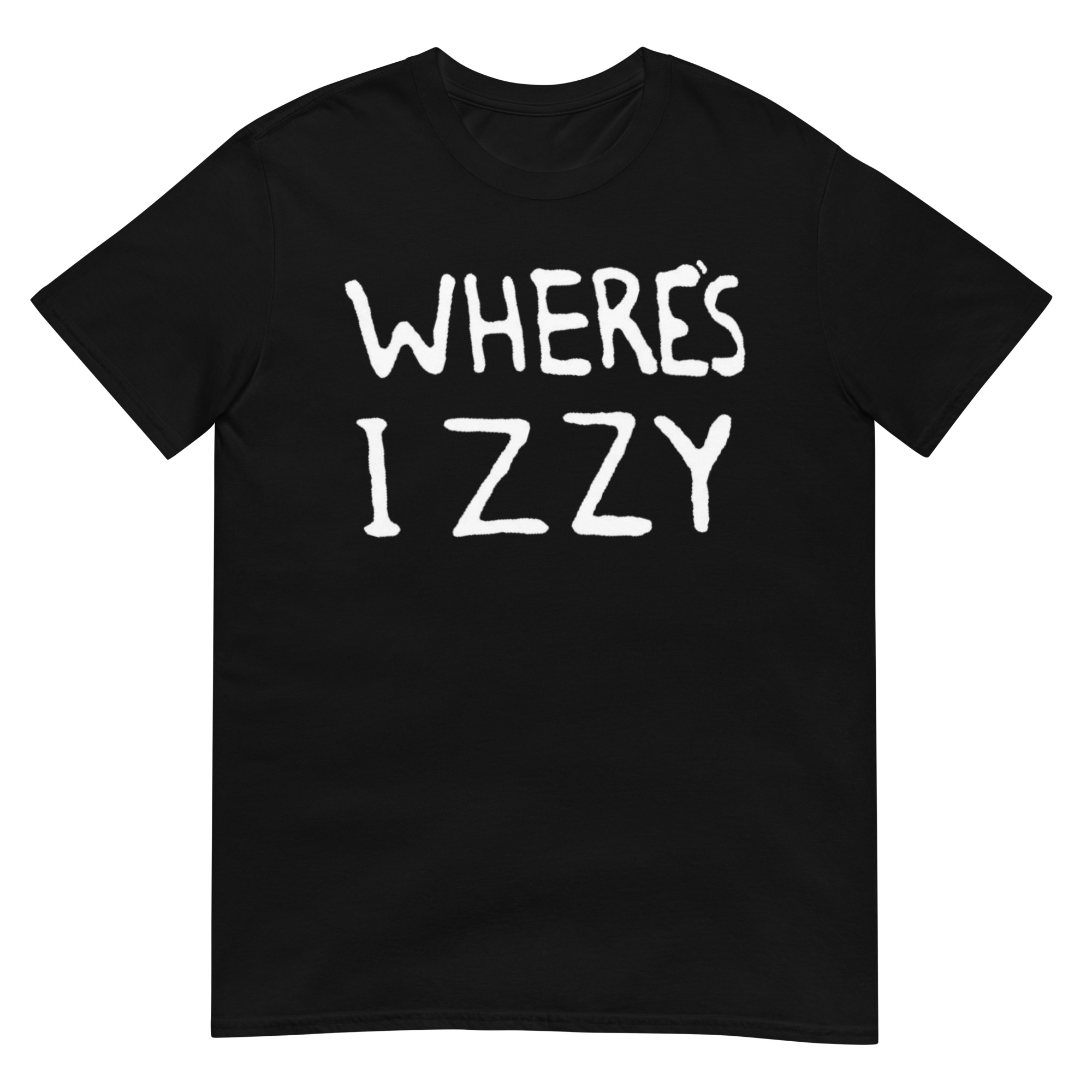 WHERE’S IZZY T-Shirt | Guns N’ Roses Don’t Cry GNR Izzy Stradlin (Horizontal version) - Image 3