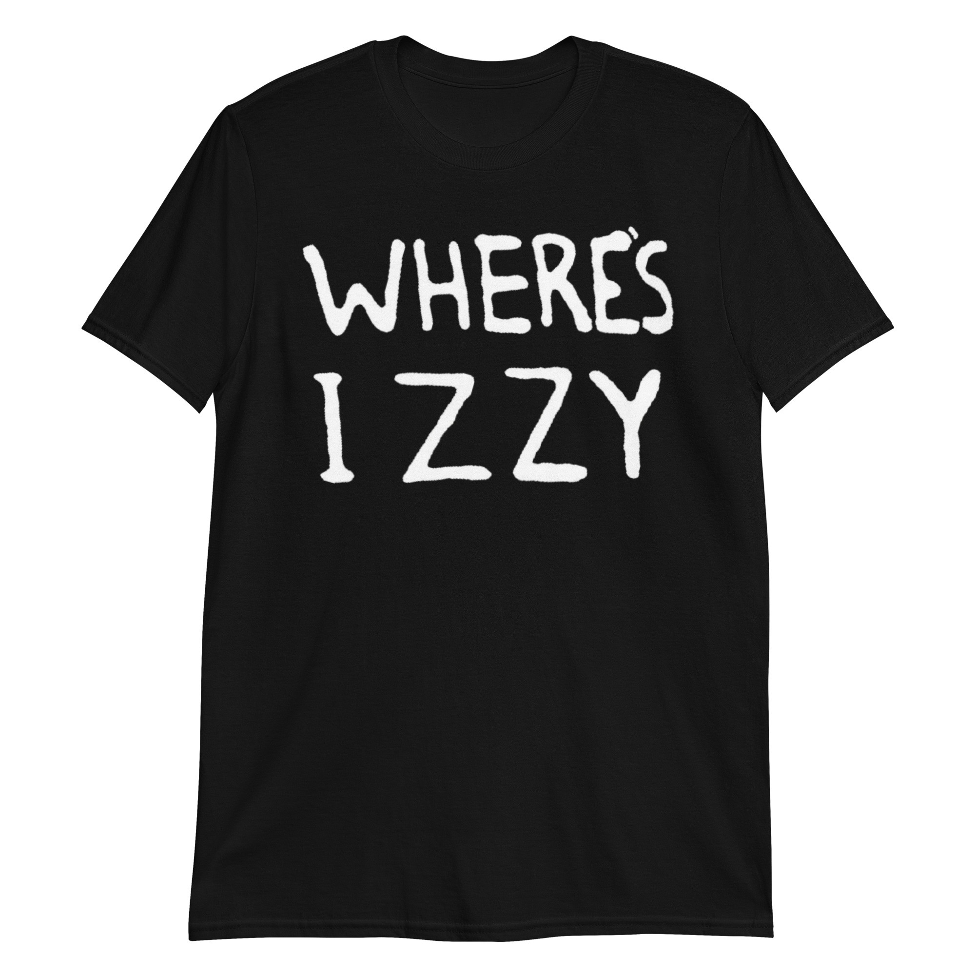 WHERE’S IZZY T-Shirt | Guns N’ Roses Don’t Cry GNR Izzy Stradlin (Horizontal version) - Image 4