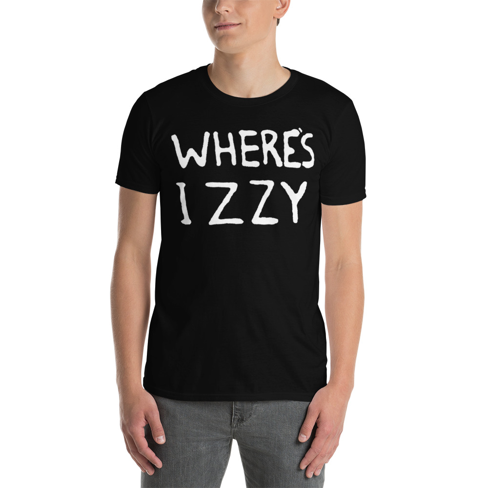 WHERE’S IZZY T-Shirt | Guns N’ Roses Don’t Cry GNR Izzy Stradlin (Horizontal version) - Image 5