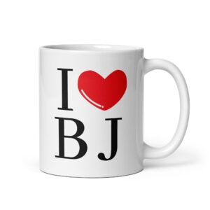 I Love BlowJob | I Heart BJ coffee mug