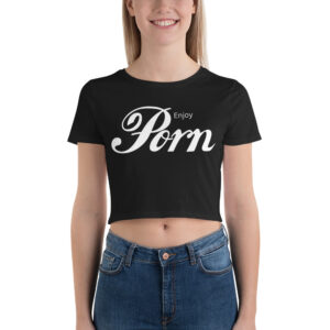Enjoy PORN Crop Top Tee | Enjoy Coca Cola Parody