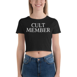 CULT MEMBER Black Crop Top