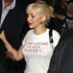 Christina Aguilera Not Voting Is For Pussies VOTE t-shirt