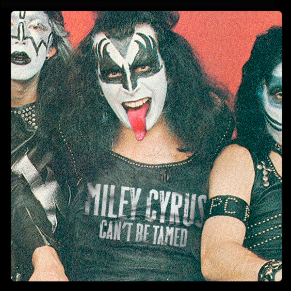 KISS Gene Simmons Miley Cyrus Can't Be Tamed shirt