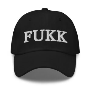 ‘FUKK’ embroidered dad hat