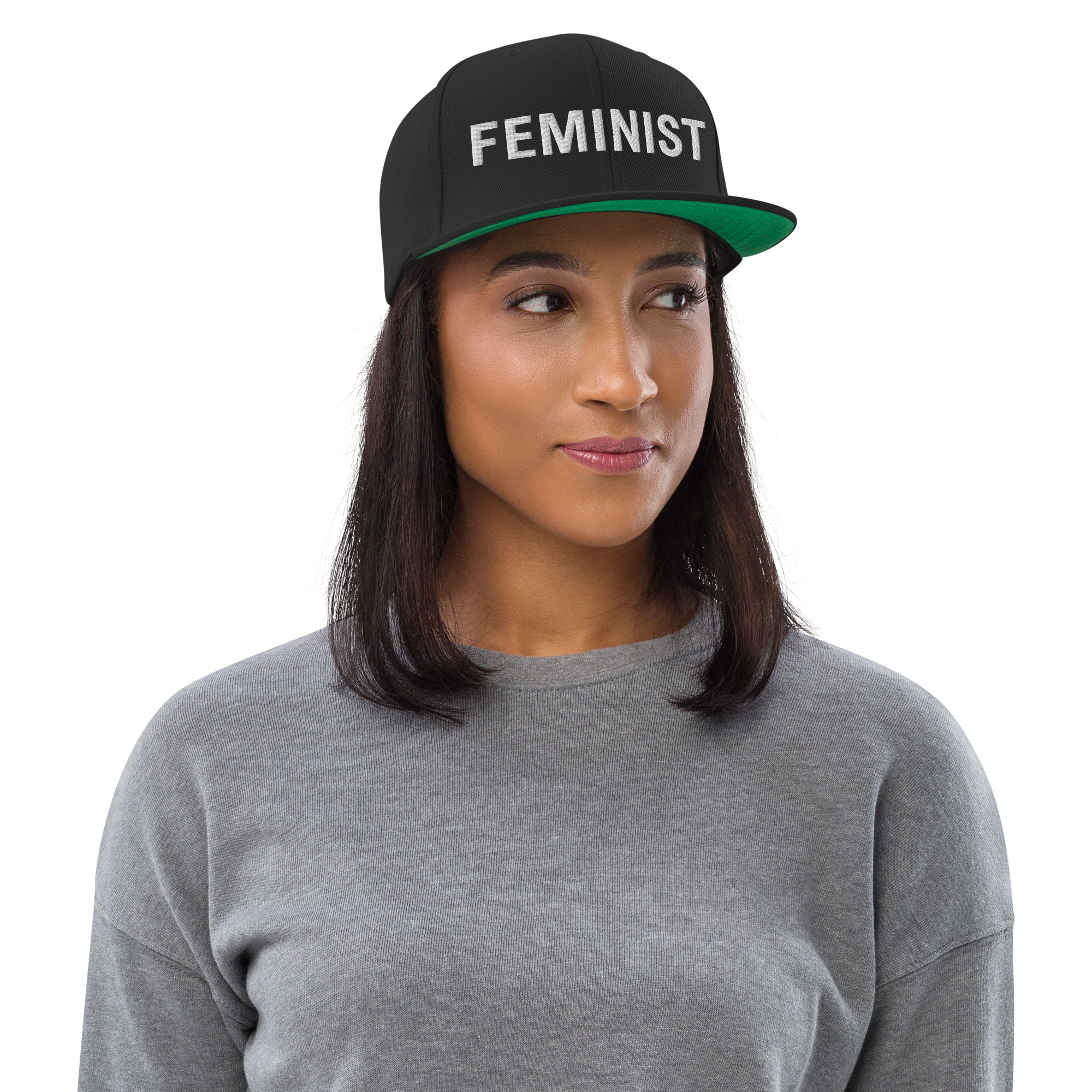 FEMINIST Flat Brim Hat (Embroidered) - Image 5