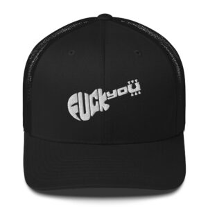 Slash FUCK YOU Guitar Trucker Hat (Embroidered)