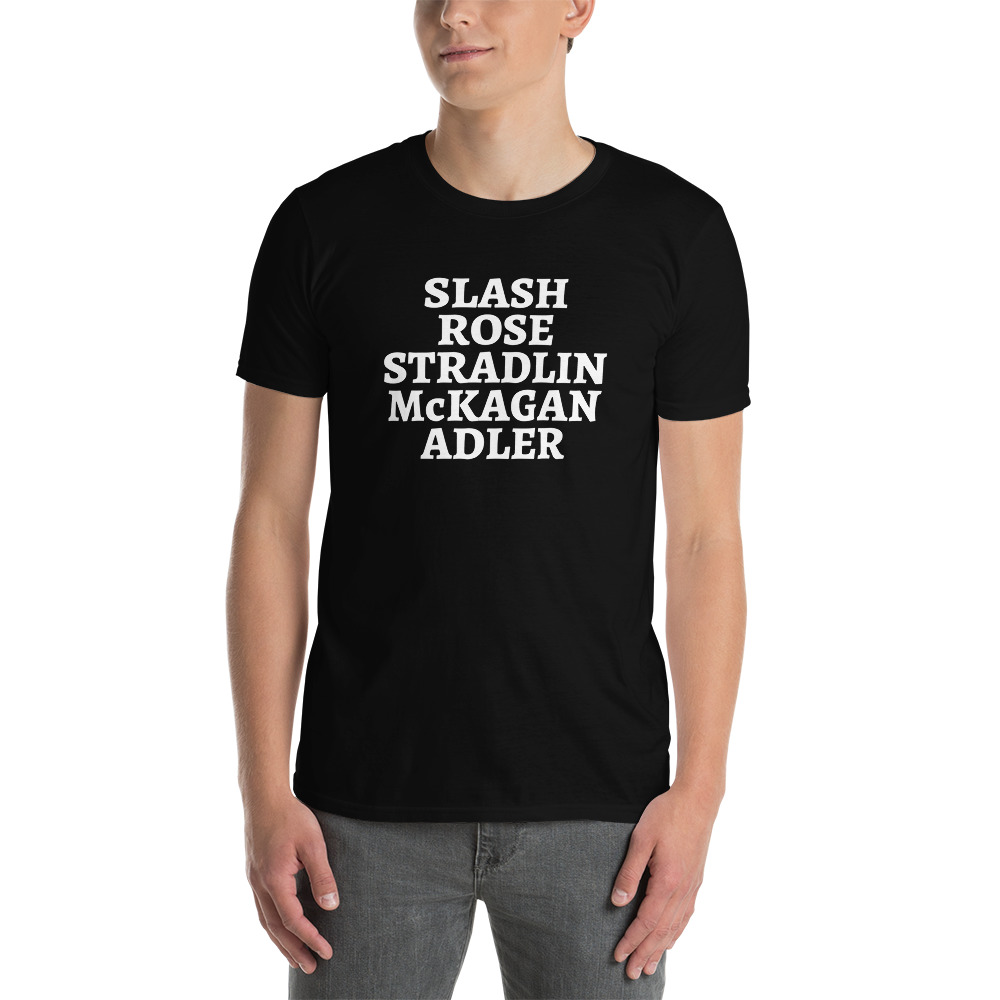 Slash Rose Stradlin McKagan Adler Guns N' Roses T-Shirt - Image 5