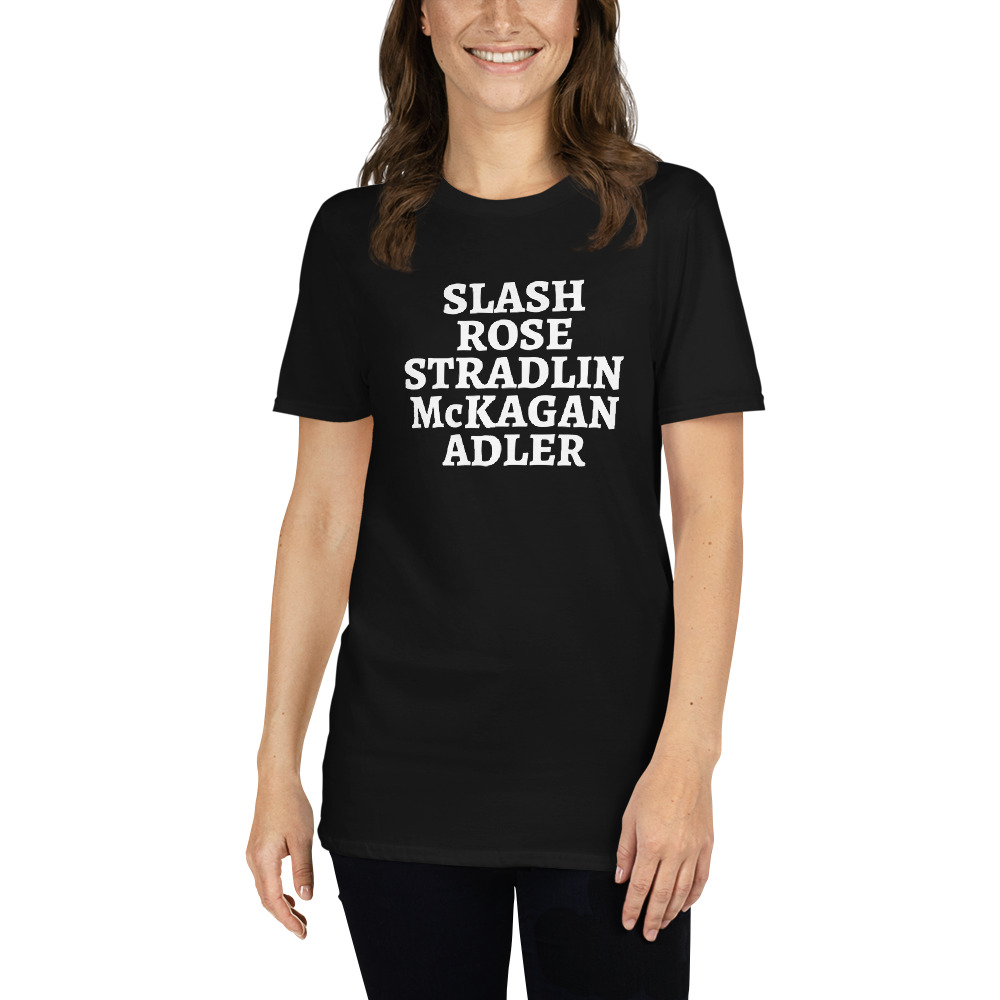 Slash Rose Stradlin McKagan Adler Guns N' Roses T-Shirt - Image 6