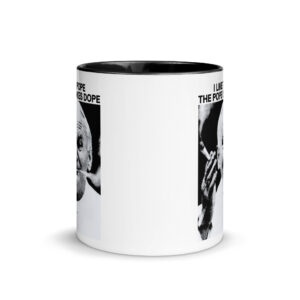 Alternative view of I Like The Pope The Pope Smokes Dope Mug with Color Inside