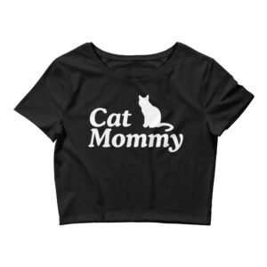 Cat Mommy Crop Top Tee