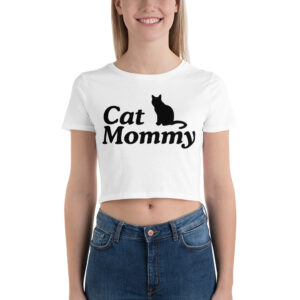 Cat Mommy Crop Top Shirt