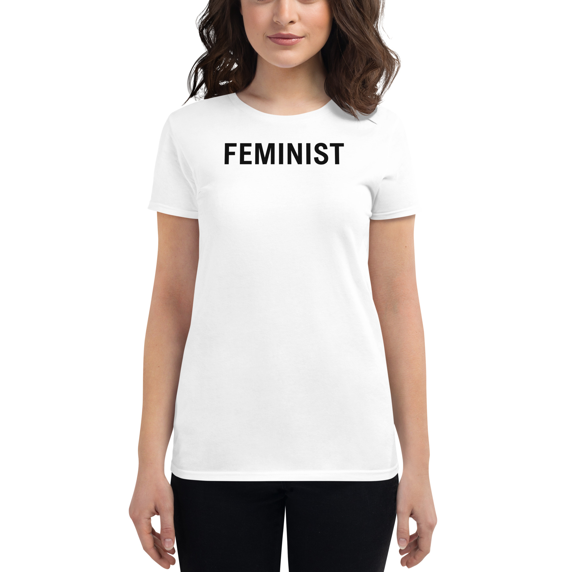 FEMINIST White T-Shirt | Feminism Women's Empowerment