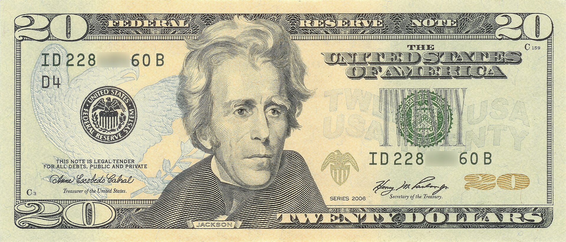 $20 Bill USD