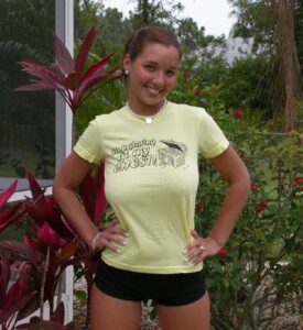 Christina Lucci Stop Staring at my Chest funny boobs T-shirt