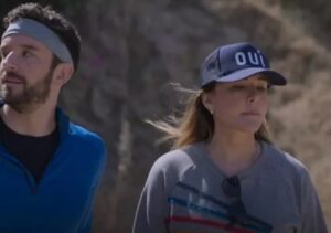 Clare V. OUI Truck­er Hat worn by Liz (Christa Miller) as seen in Shrink­ing (S01E05)