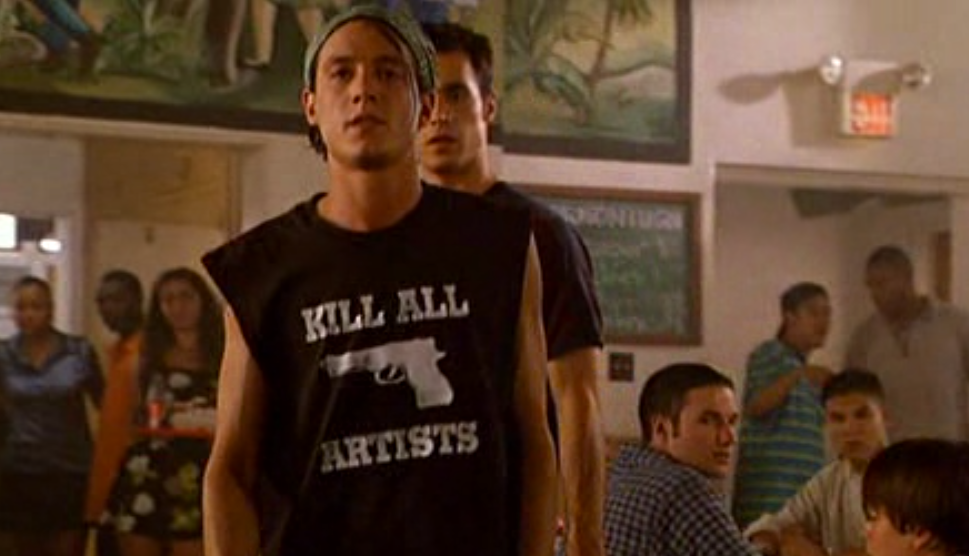 Kill All Artists shirt She's All That 1999 movie