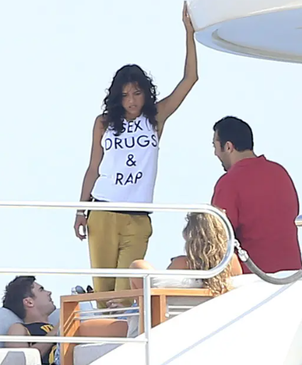 Michelle Rodriguez sporting her 3 favorite hobbies sex drugs and rap