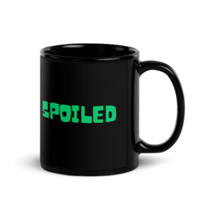SPOILED Black Glossy Mug