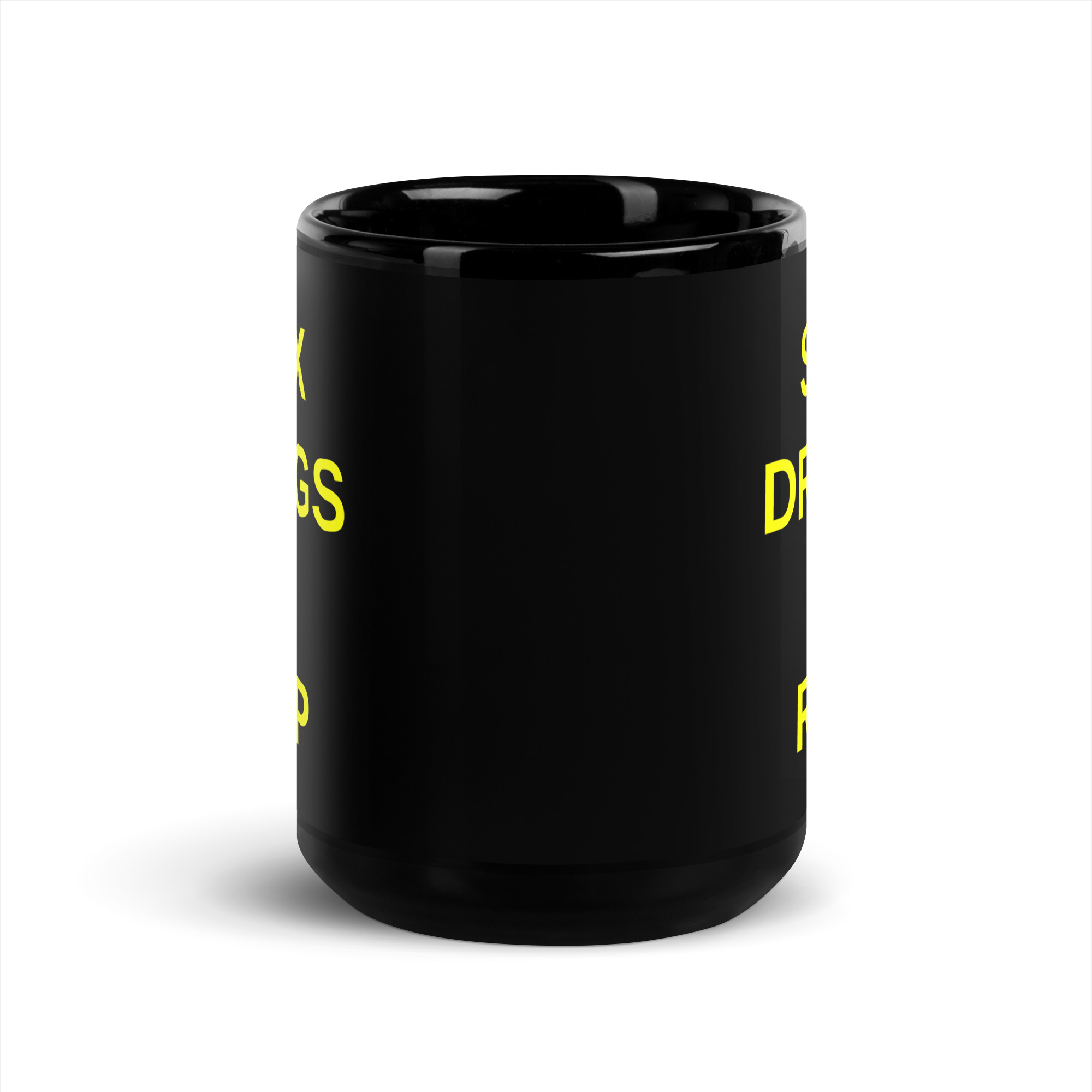 SEX DRUGS RAP (in yellow letters) Mug - Image 6