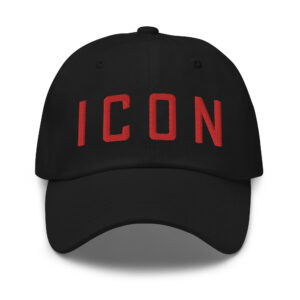 ICON Cap (in red embroidered letters)