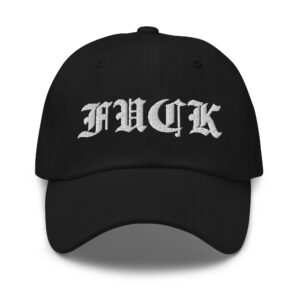 FUCK Goth Font hat (embroidered)