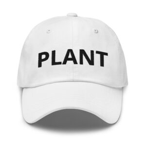 Ariana Grande PLANT cap (black letters version)