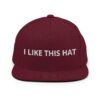 Jake Hager I LIKE THIS HAT Flat Brim Hat (Embroidered)