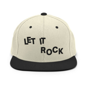 Let It Rock Flat Brim Hat (Embroidered)