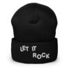 Let It Rock Beanie Hat (Embroidered)