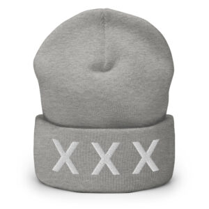 XXX Straight Edge Beanie Hat (Embroidered) - Image 7