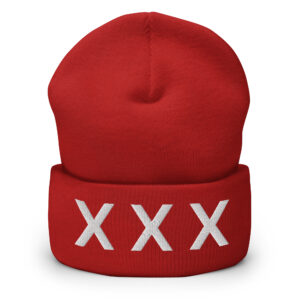 XXX Straight Edge Beanie Hat (Embroidered) - Image 5