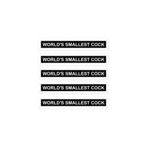Alternative view of World's Smallest Cock Sticker Pack