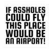 If Assholes Could Fly This Place Would Be Airport sticker