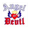 ANGEL or DEVIL Heart Halo Angel Wings sticker