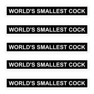 World's Smallest Cock Sticker Pack