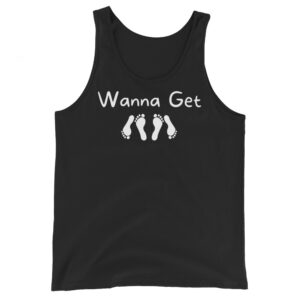 Wanna Get Laid | Feet Soles Sex Design Tank Top (White Design)
