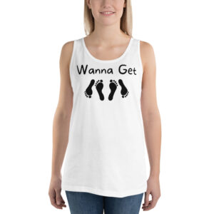 Alternative view of Wanna Get Laid Tank Top | Feet Soles Sex Design