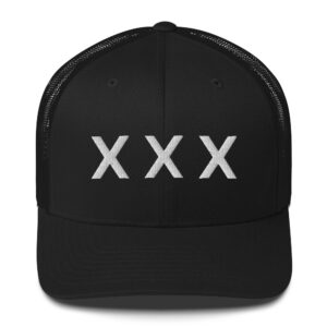 XXX Straight Edge Trucker Hat (Embroidered)