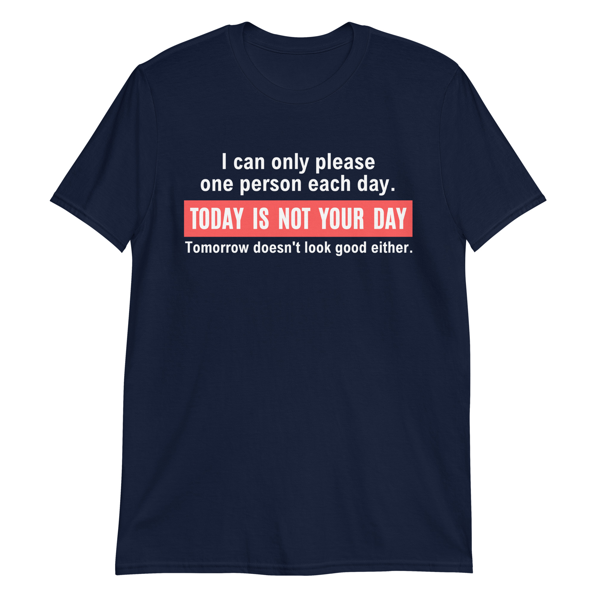 I Can Only Please One Person Each Day Today Is Not Your Day T-Shirt - Image 6