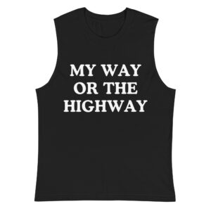 My Way Or The Highway Sleeveless Shirt as worn by Chrissie Hynde, The Pretenders