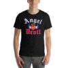 ANGEL or DEVIL Heart Halo Angel Wings Unisex t-shirt