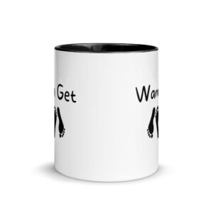 Alternative view of Wanna Get Laid | Feet Soles Sex Design Mug with Color Inside