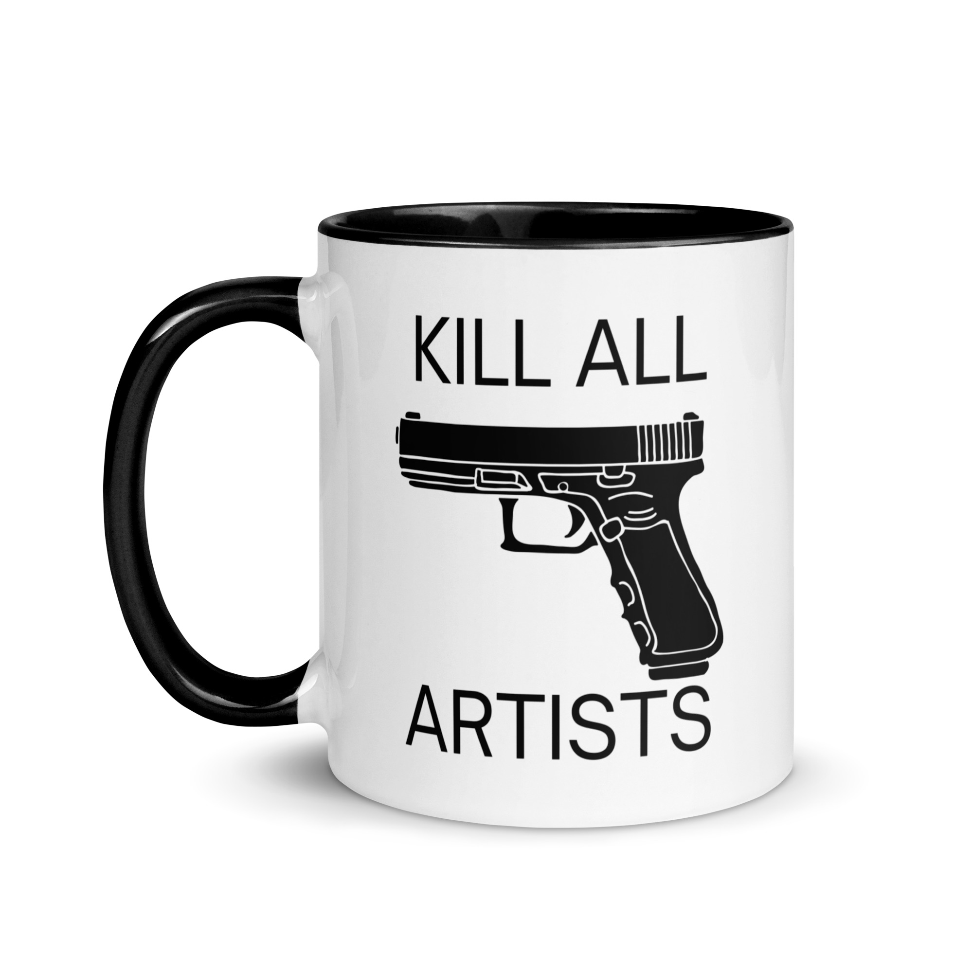 Kill All Artists Mug with Color Inside - Image 3