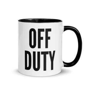 OFF DUTY Mug with Color Inside