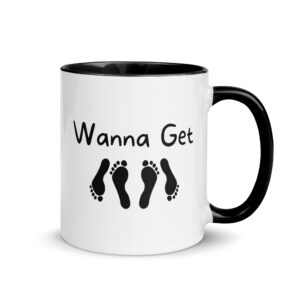 Wanna Get Laid | Feet Soles Sex Design Mug with Color Inside