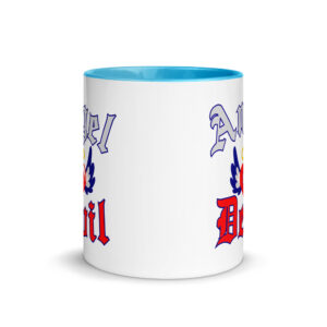 ANGEL or DEVIL Heart Halo Angel Wings Mug with Color Inside - Image 11