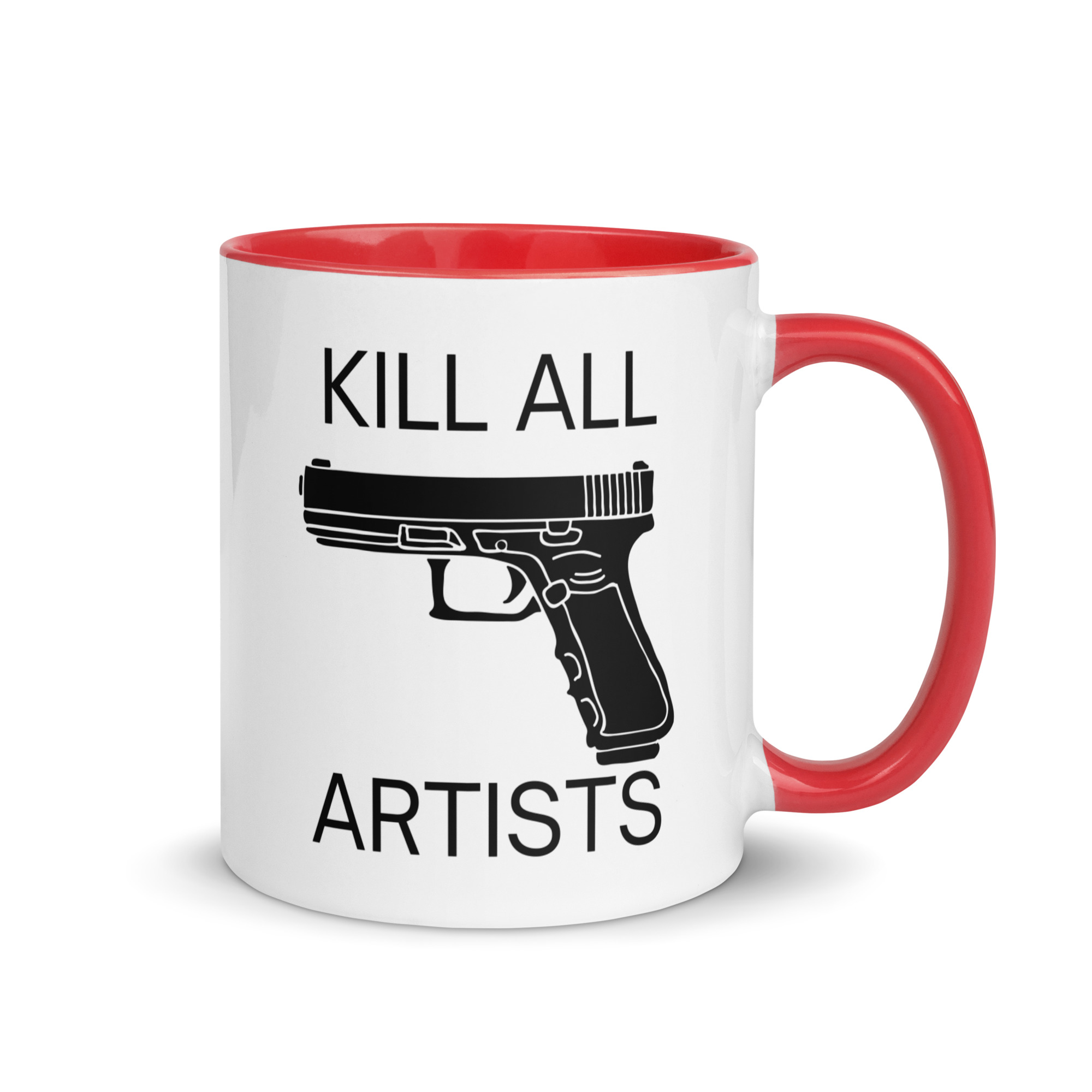 Kill All Artists Mug with Color Inside - Image 4