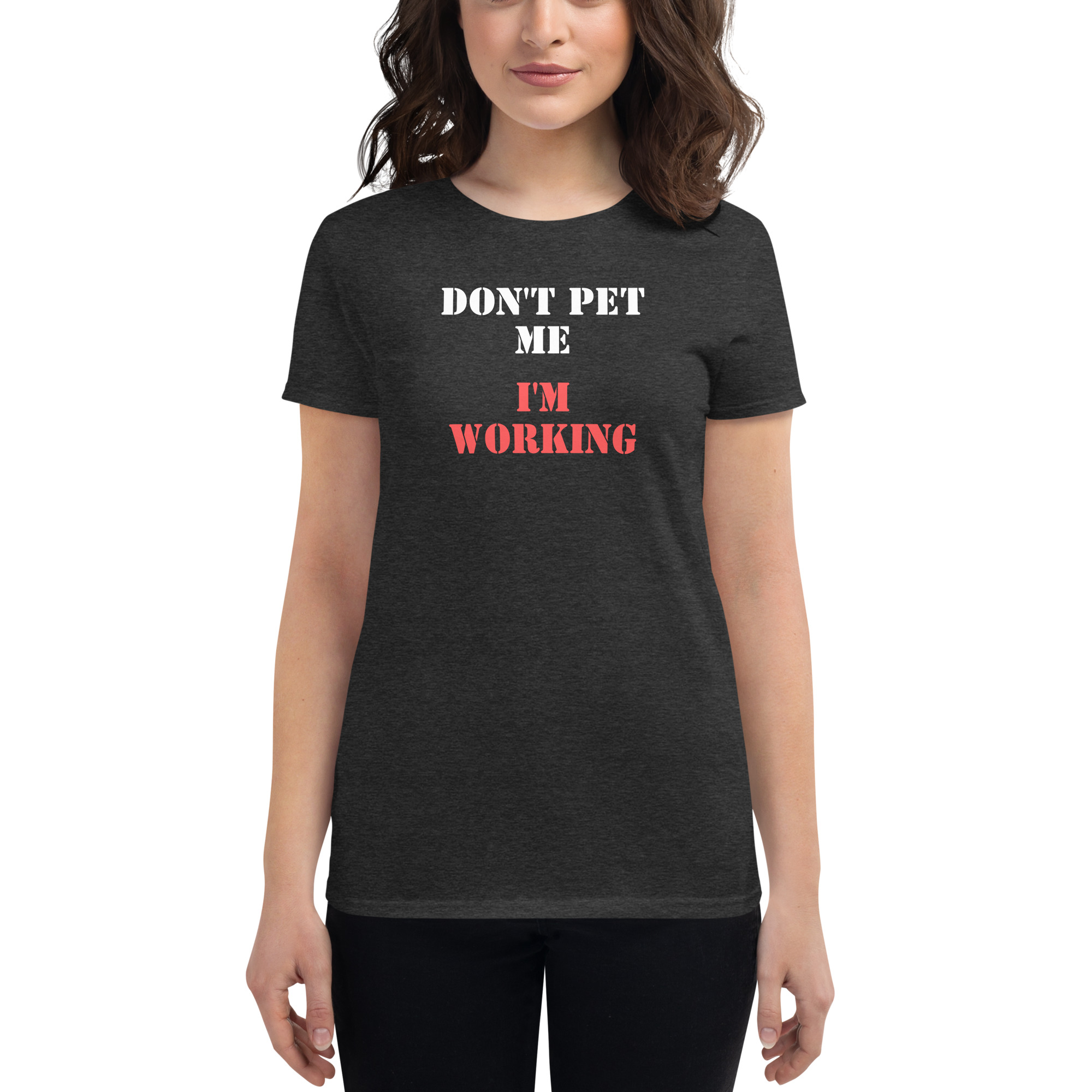 Chrissie Hynde Don't Pet Me I'm Working T-Shirt - Image 2