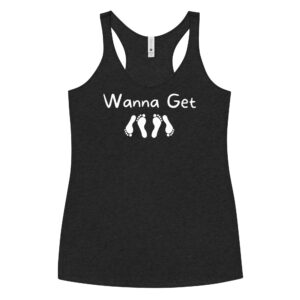 Wanna Get Laid | Feet Soles Sex Design Women's Tank Top (White Letters)